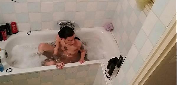  Hidden cam in a slim teen girls bathroom pt1 HD